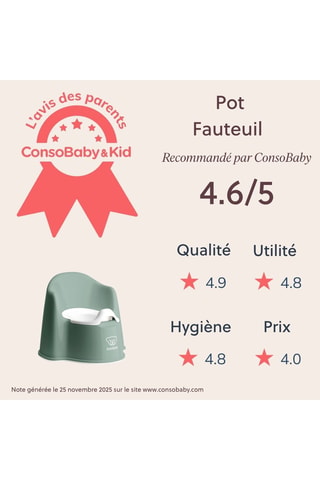 Pot fauteuil sans BPA - À partir de 2 ans - Jusqu'à 11 kg