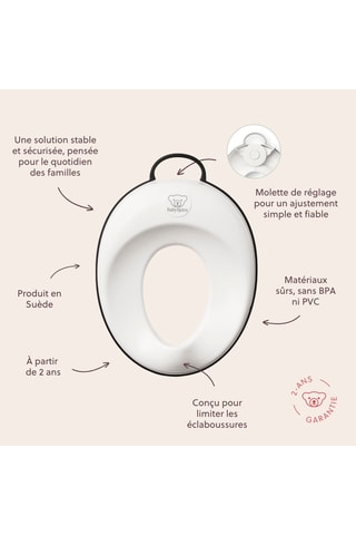Réducteur de toilette sans BPA - Dès 2 ans - Jusqu'à 11 kg
