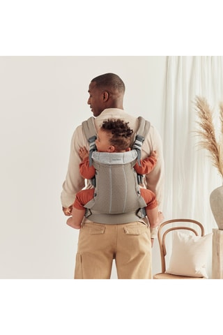 Porte-bébé Harmony - De la naissance à 3 ans - Jusqu'à 15 kg - Gris