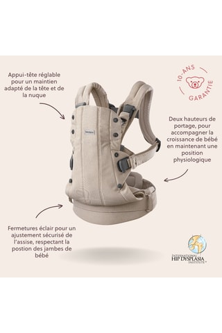 Porte-bébé Harmony - De la naissance à 3 ans - Jusqu'à 15 kg - Beige clair