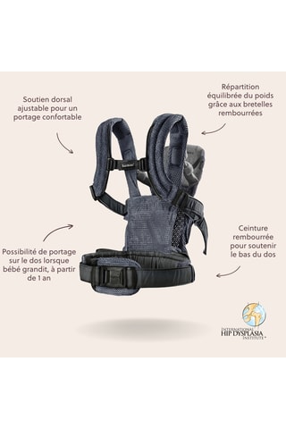 Porte-bébé Harmony - De la naissance à 3 ans - Jusqu'à 15 kg - Anthracite
