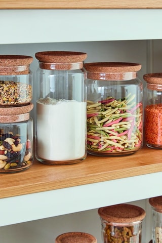 Pot de conservation en verre avec couvercle  Pure Jar Cork -  1,5 l