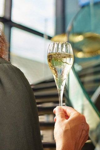 6 flûtes en cristallin  Symétrie -  16 cl