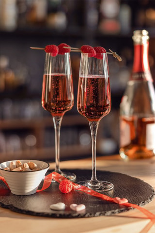 6 flûtes en cristallin Symétrie - 21 cl
