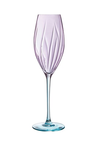 4 flûtes en cristallin Swirly - 21 cl