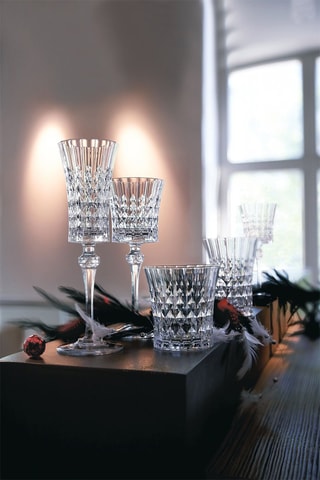 4 verres à pied Lady Diamond - 19 cl