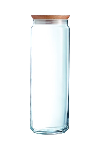 Pot de conservation en verre avec couvercle en bois  Pure Jar Wood -  0,2 l