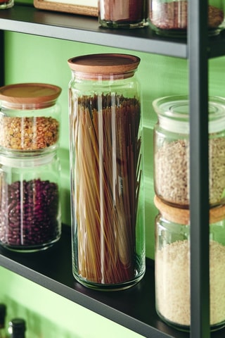 Pot de conservation en verre avec couvercle en bois  Pure Jar Wood -  0,2 l