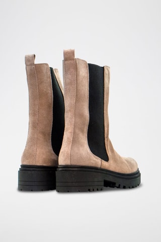 Bottines Chelsea en nubuck - Noir et gris