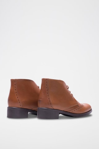 Derbys montants en cuir - Marron