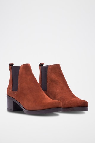 Bottines Chelsea en nubuck - Marron