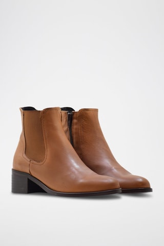 Bottines en cuir - Marron