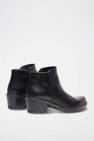 Bottines en cuir - Noir