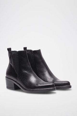 Bottines Chelsea en cuir - Noir