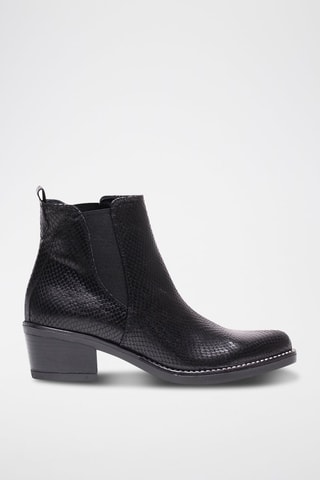 Bottines Chelsea en cuir - Noir