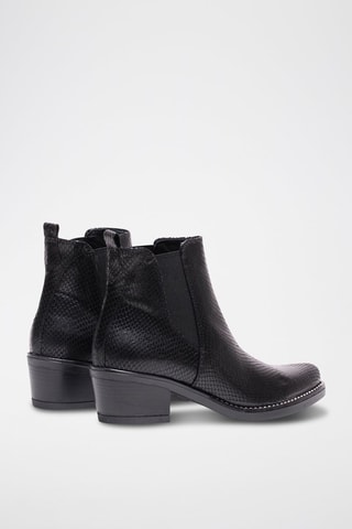 Bottines Chelsea en cuir - Noir