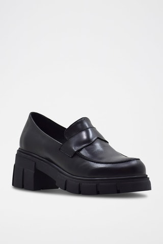 Mocassins en cuir - Noir