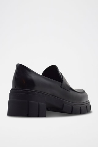 Mocassins en cuir - Noir