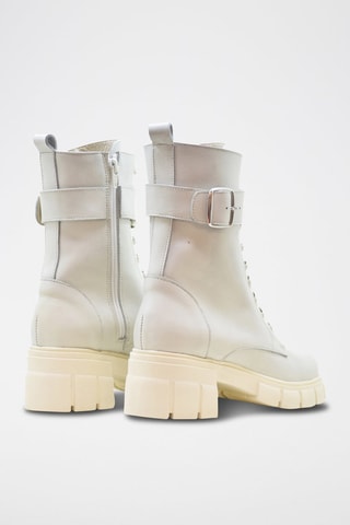 Bottines en cuir - Blanc