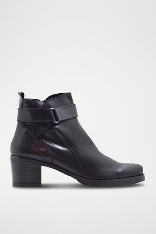 Bottines en cuir - Noir