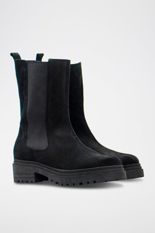 Bottines Chelsea en nubuck - Noir
