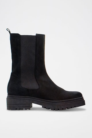 Bottines Chelsea en nubuck - Noir