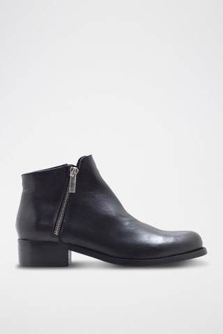 Bottines en cuir - Noir