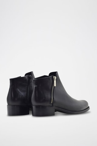 Bottines en cuir - Noir