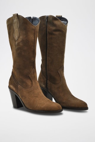 Bottes en cuir - Marron