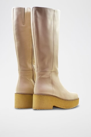 Bottes en cuir nappa - Rose
