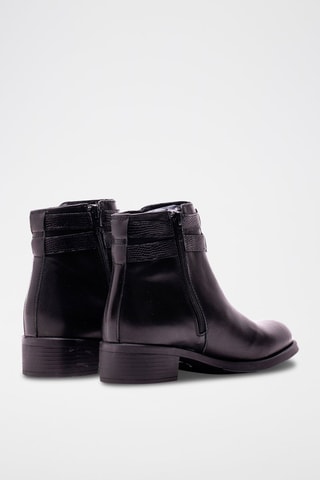 Bottines en cuir - Noir