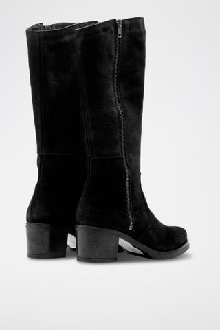 Bottes en nubuck - Noir