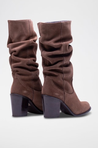 Bottes en nubuck - Marron