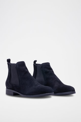 Bottines Chelsea en nubuck - Noir