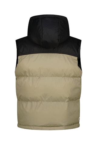Doudoune sans manches à capuche - Beige