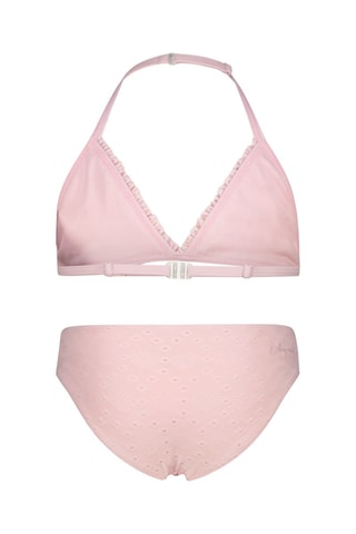 Maillot 2 pièces en broderie anglaise - Rose