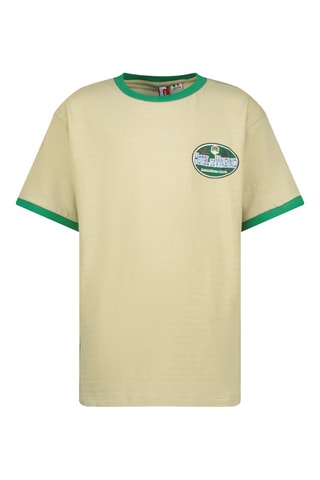 T-shirt - Ecru et vert émeraude