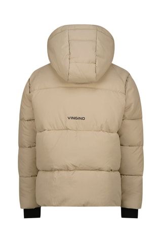 Piumino con cappuccio - Beige