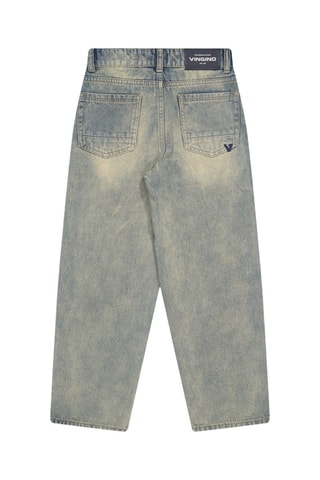 Jean baggy - Bleu cobalt chiné