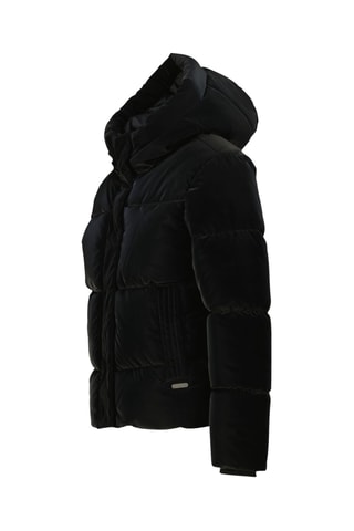 Piumino con cappuccio - Nero