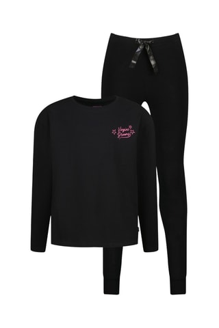 Pyjama en coton biologique - Noir