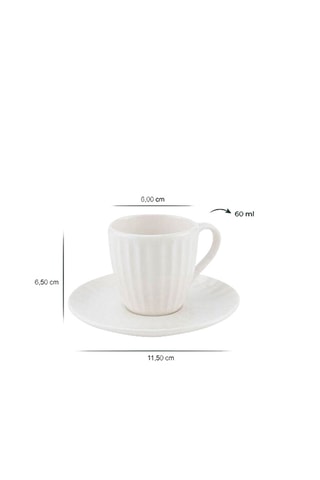 Service à café expresso en porcelaine - 6 personnes