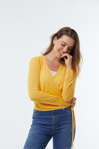 Gilet en lin Chilla - Jaune
