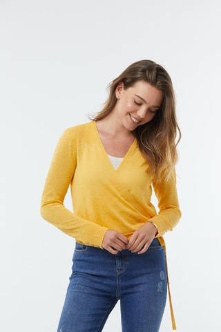Gilet en lin Chilla - Jaune