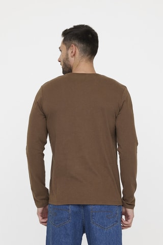 T-shirt en coton biologique Ajessy - Marron