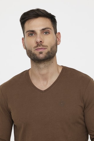 T-shirt en coton biologique Ajessy - Marron
