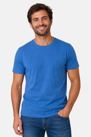 T-shirt en coton biologique Areo - Bleu cobalt