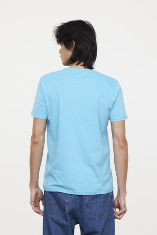 T-shirt en coton biologique Areo - Turquoise