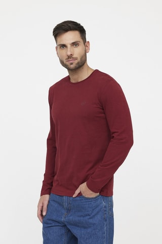 T-shirt en coton biologique Areo - Bordeaux