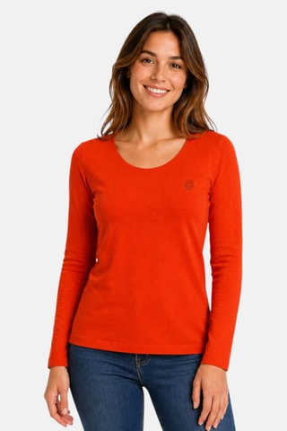 T-shirt en coton biologique Ajilo - Rouge